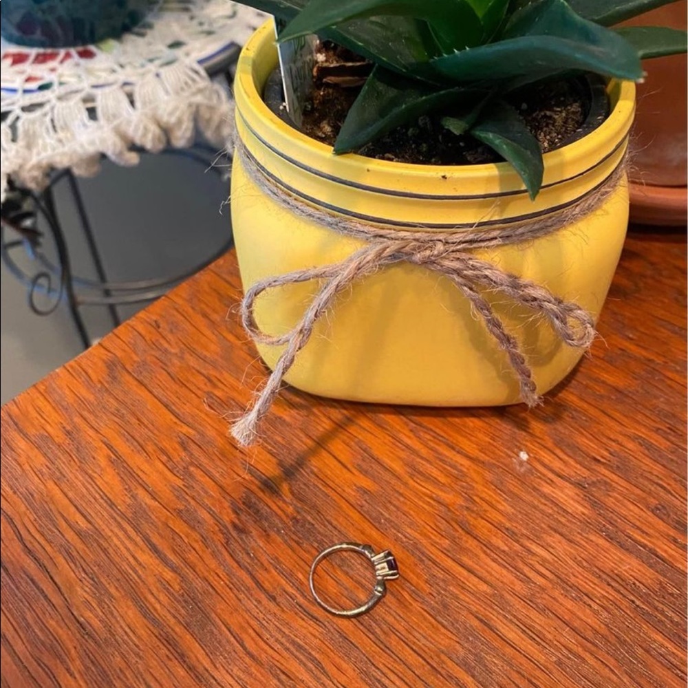 Authentic Ruby In Striking Silver Ring Size 6 - image 4